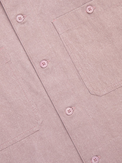 Short Sleeve Workshirt Blush Twill