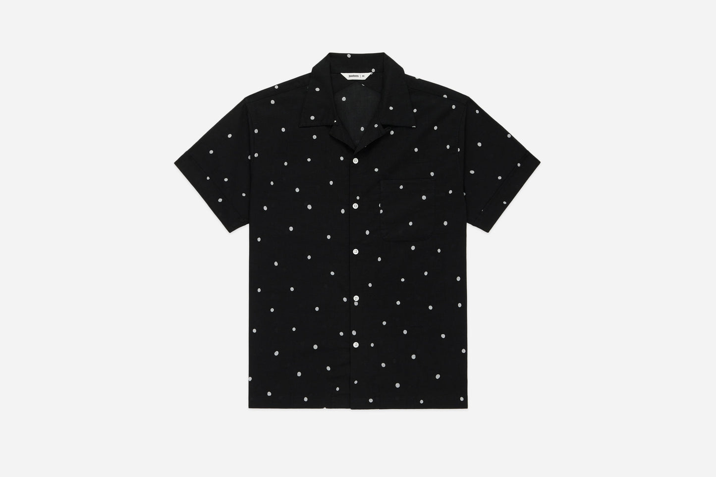 Vacation Shirt Black Polka Dot