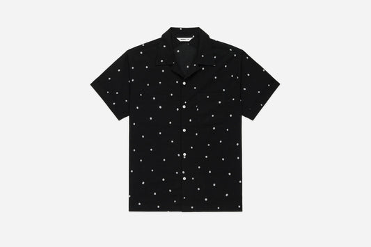 Vacation Shirt Black Polka Dot