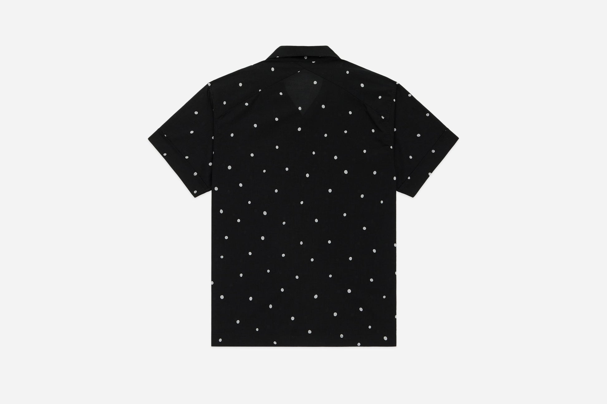 Vacation Shirt Black Polka Dot