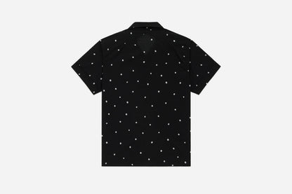 Vacation Shirt Black Polka Dot
