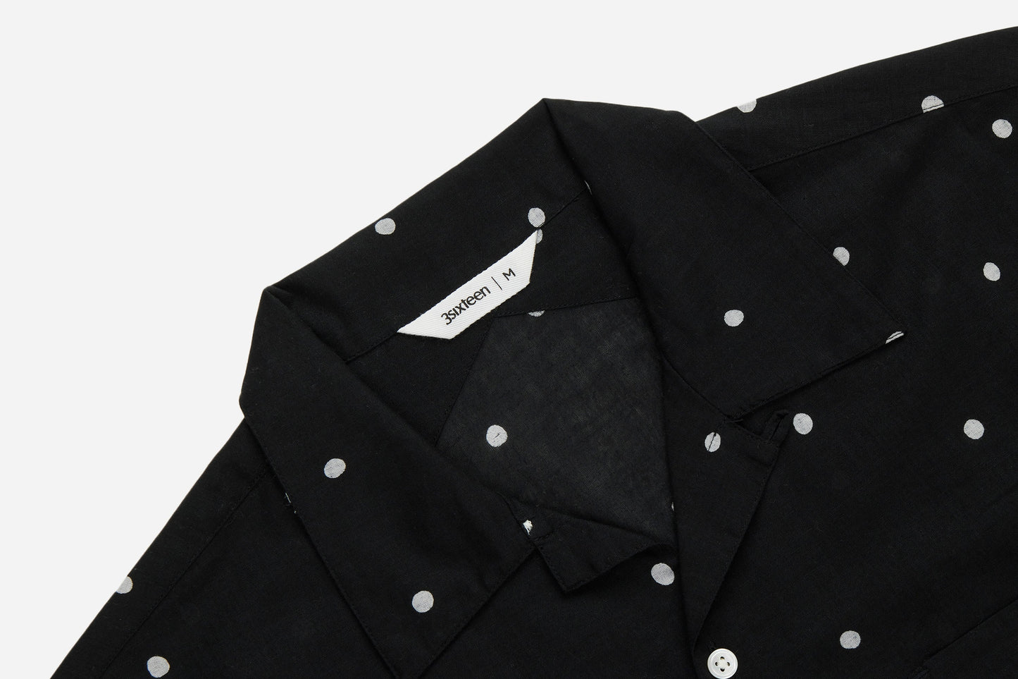 Vacation Shirt Black Polka Dot