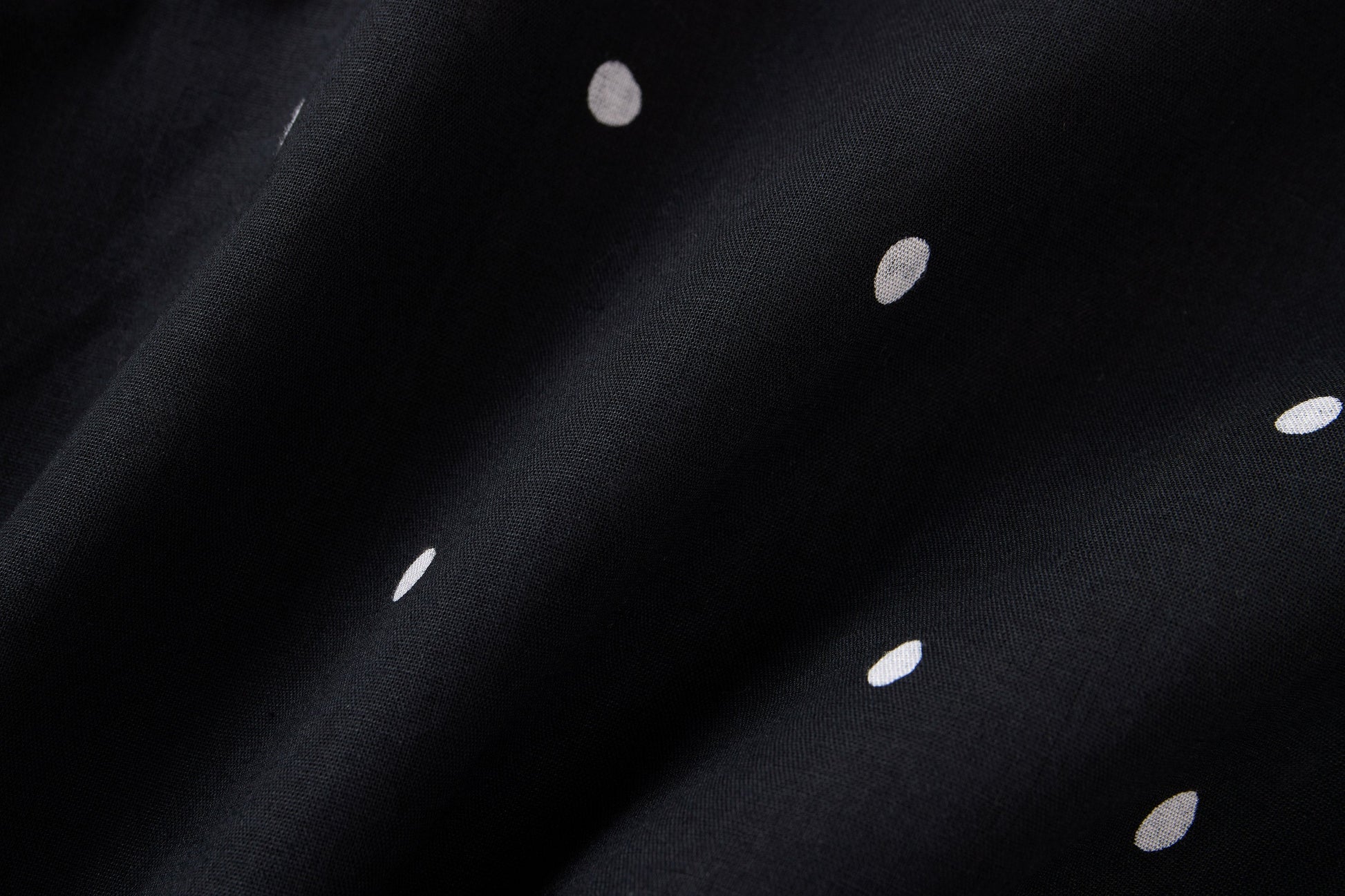 Vacation Shirt Black Polka Dot